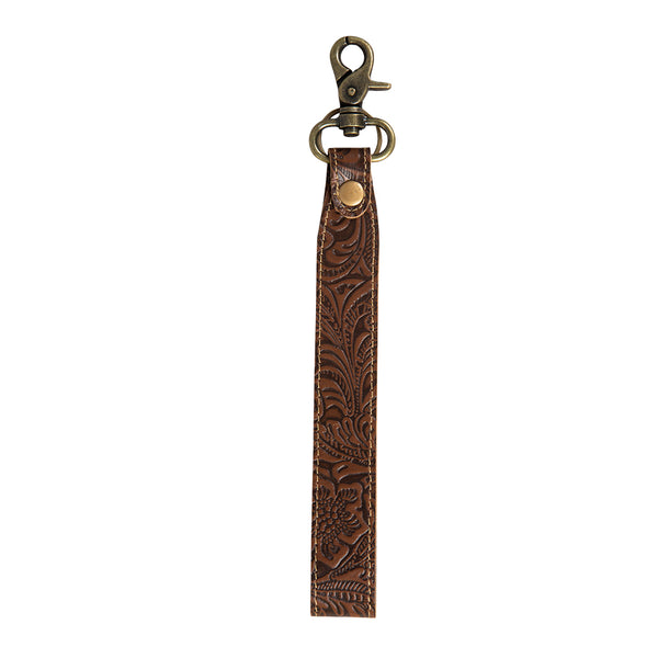 Classic Country Hand-Tooled Key Fob - Myra USA