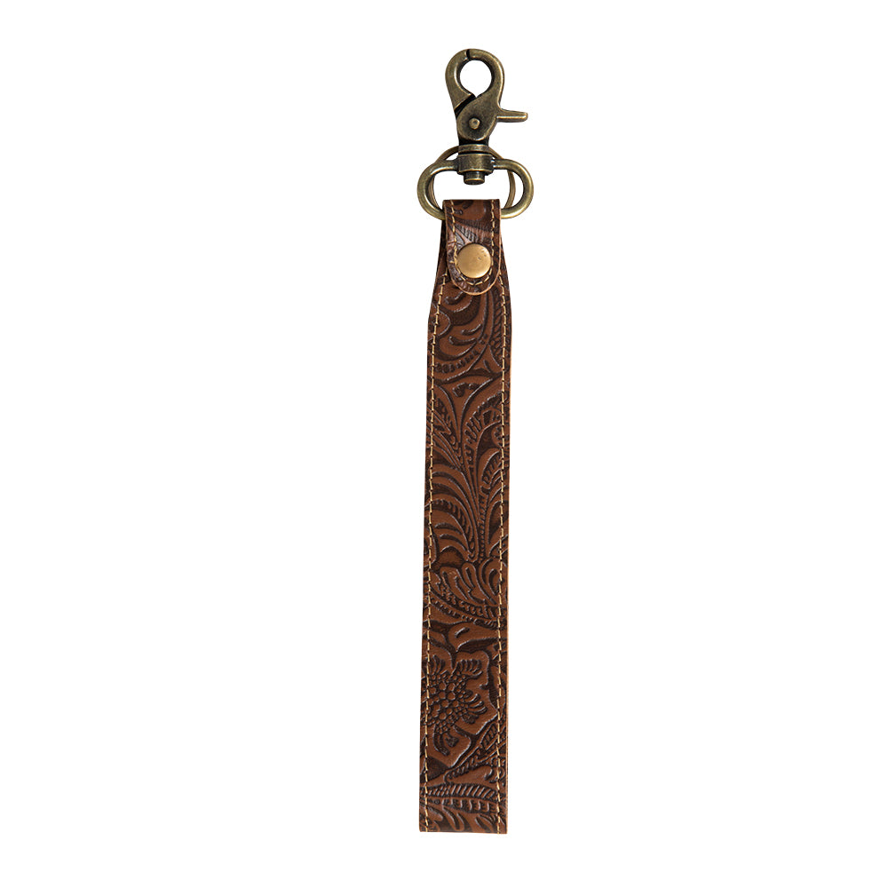 Classic Country Hand-Tooled Key Fob - Myra USA