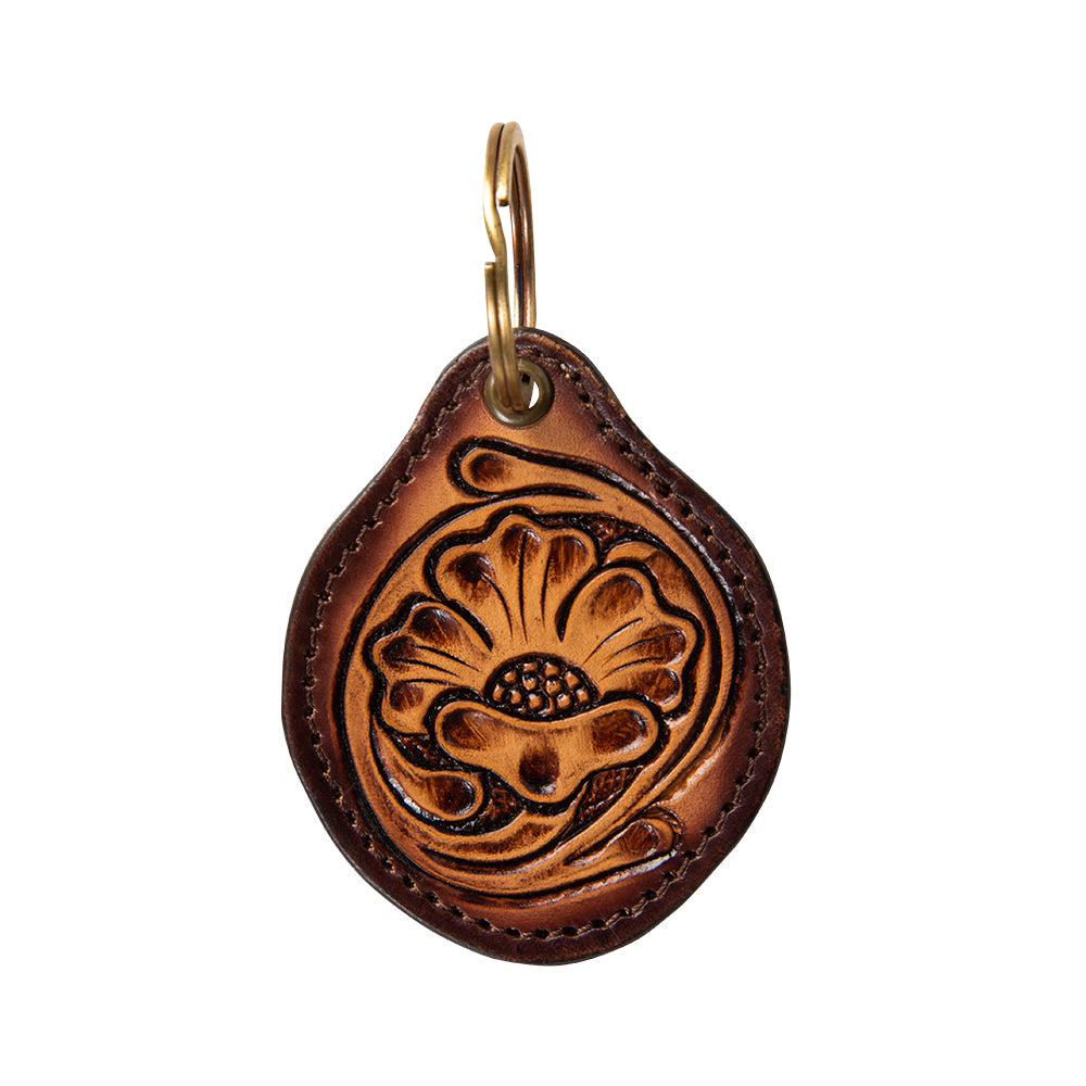 Country Moonrise Hand-Tooled Key Fob - Myra USA