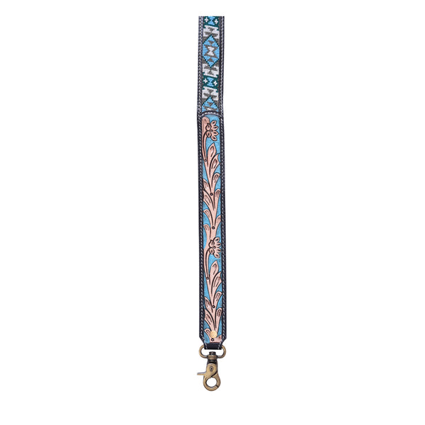 Fireside Glimmer Hand-Tooled Strap