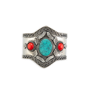 Timeless Beauty Silver Wrist Cuff Bracelet - Myra USA