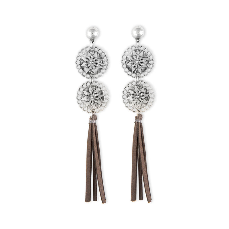 Tribal Stars Tassled Earrings