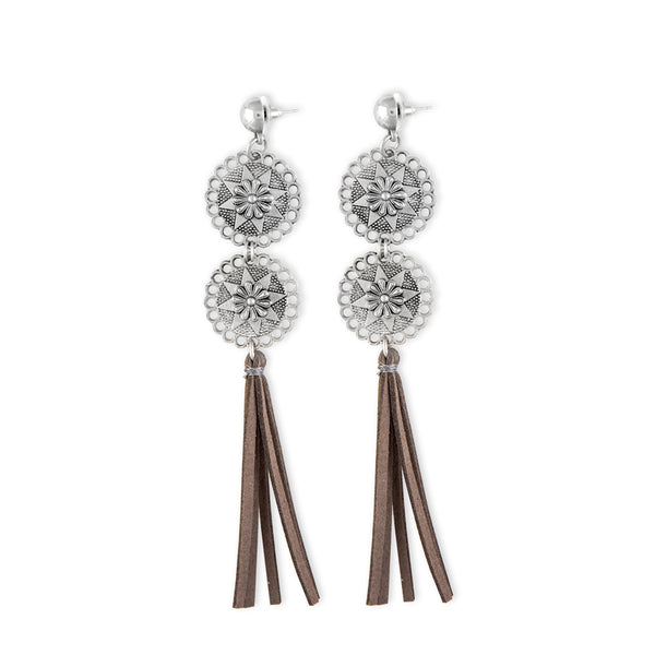 Tribal Stars Tassled Earrings - Myra USA