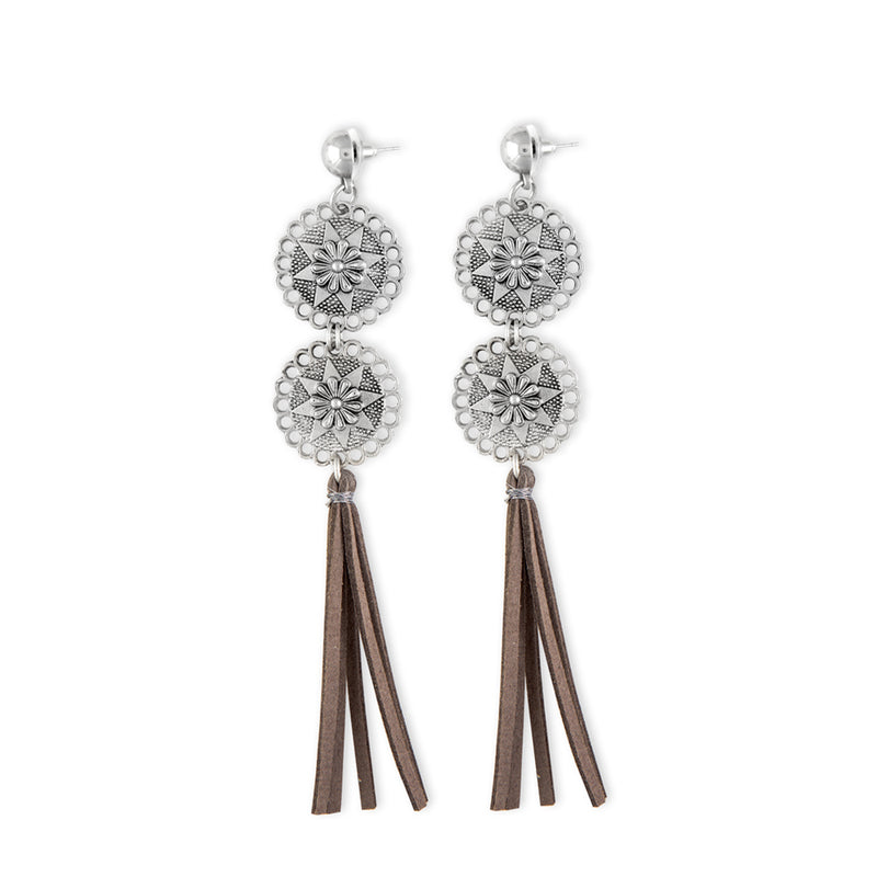 Tribal Stars Tassled Earrings