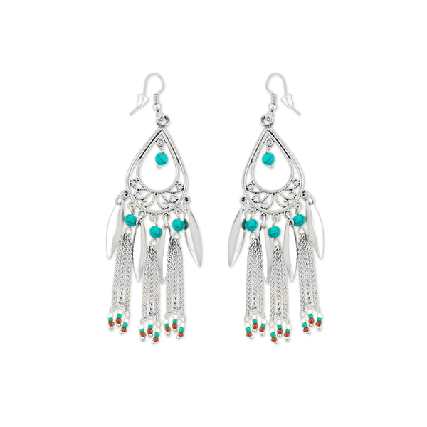 Tambour Silver Grace Earrings - Myra USA