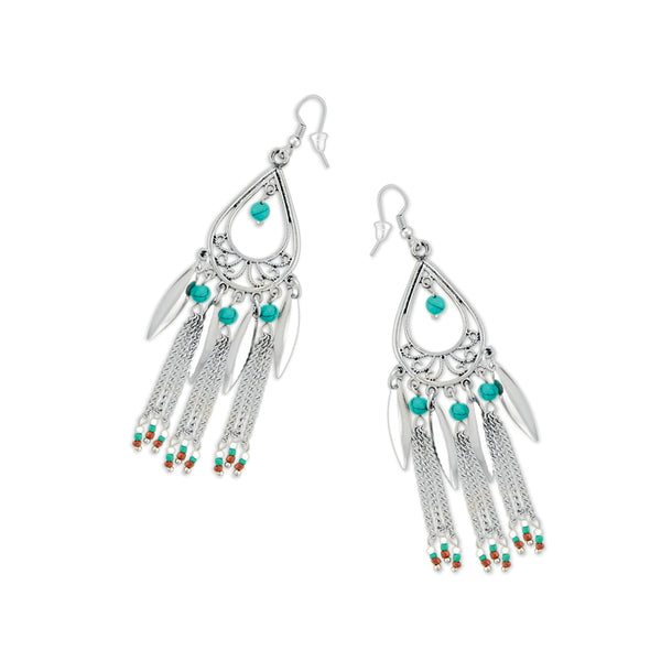 Tambour Silver Grace Earrings - Myra USA
