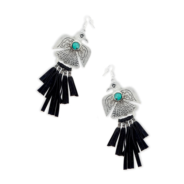 Thunderbird Rising Tassled Earrings - Myra USA