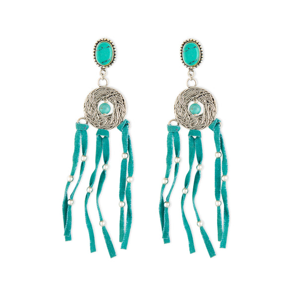 Mystic Charm Fringed Earrings