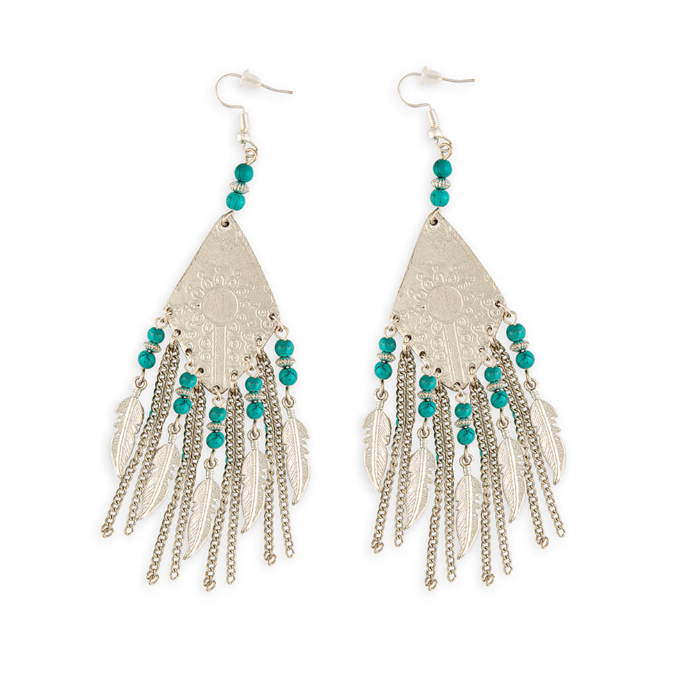 Sun Ray Splendor Silver Earrings - Myra USA