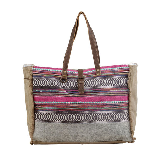 Vibrant Boho Weekender Bag