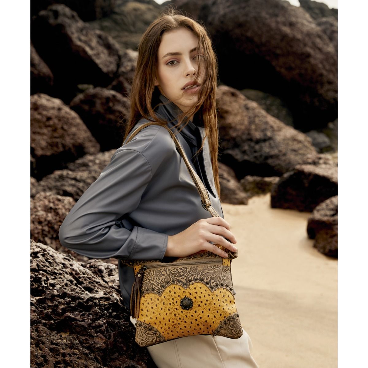 Sarvam Leather & Hairon Bag - MyraUSA