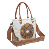 "Burnished play Hand-Tooled Bag"