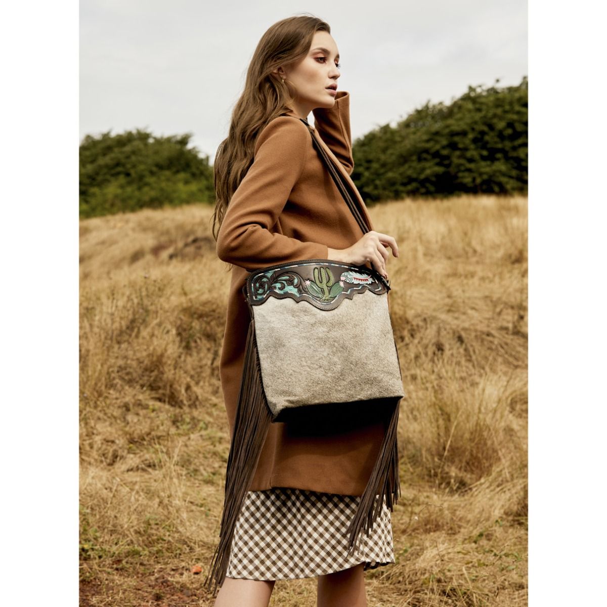 Crown Hand-Tooled Bag - MyraUSA