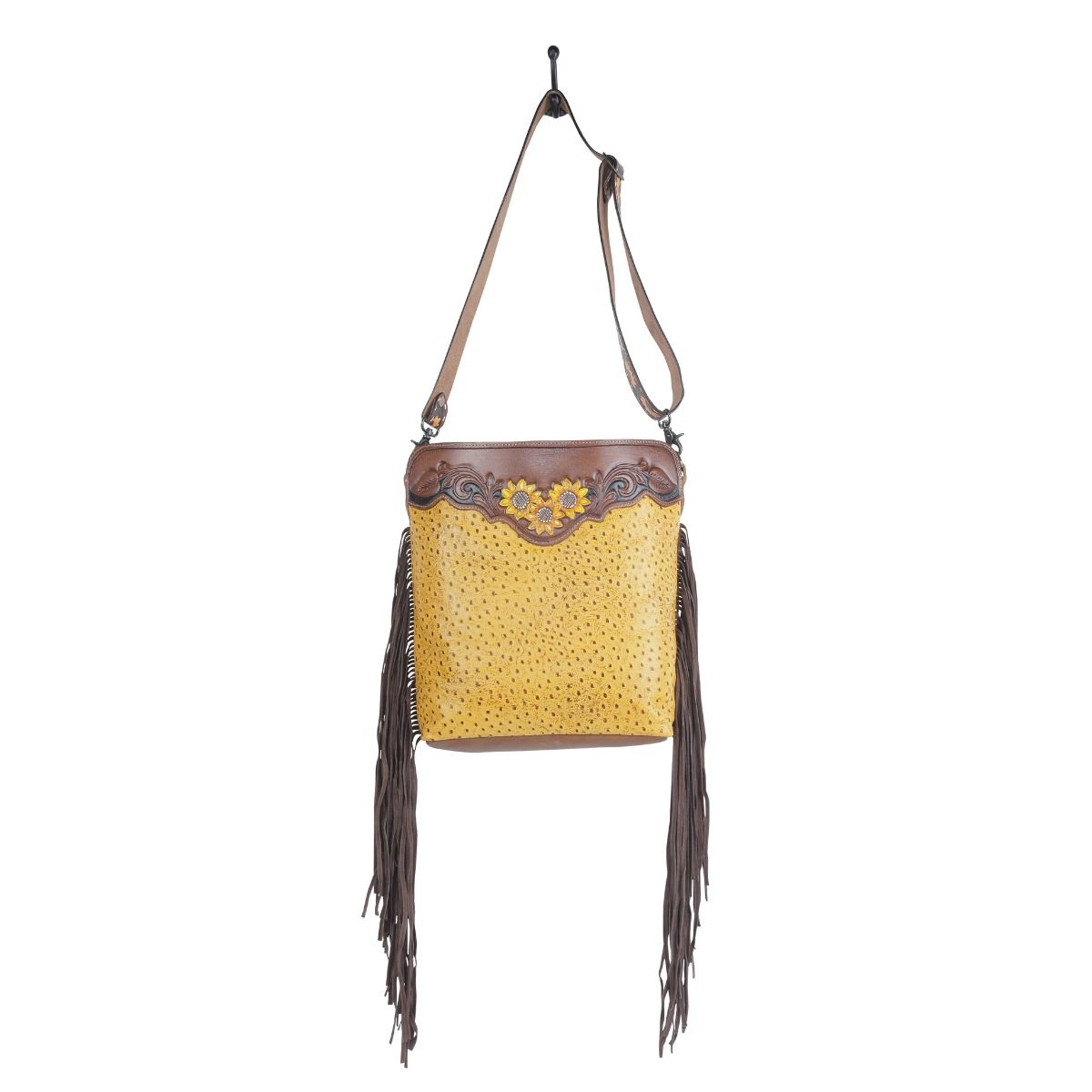 Drops Of Sun Hand-Tooled Bag - MyraUSA