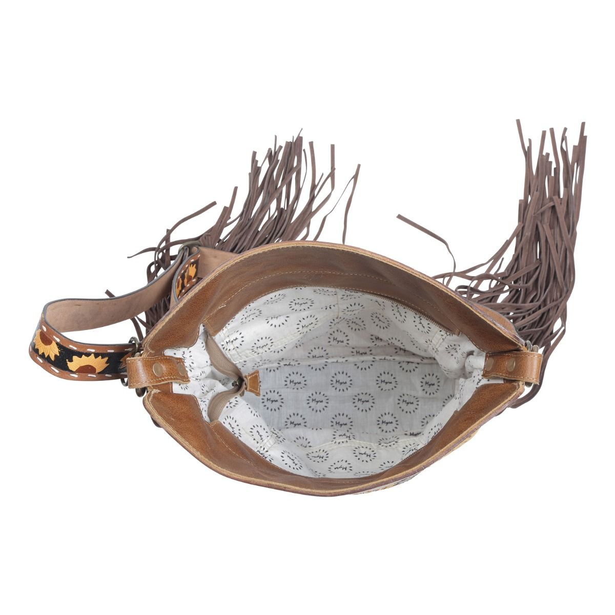 Drops Of Sun Hand-Tooled Bag - MyraUSA