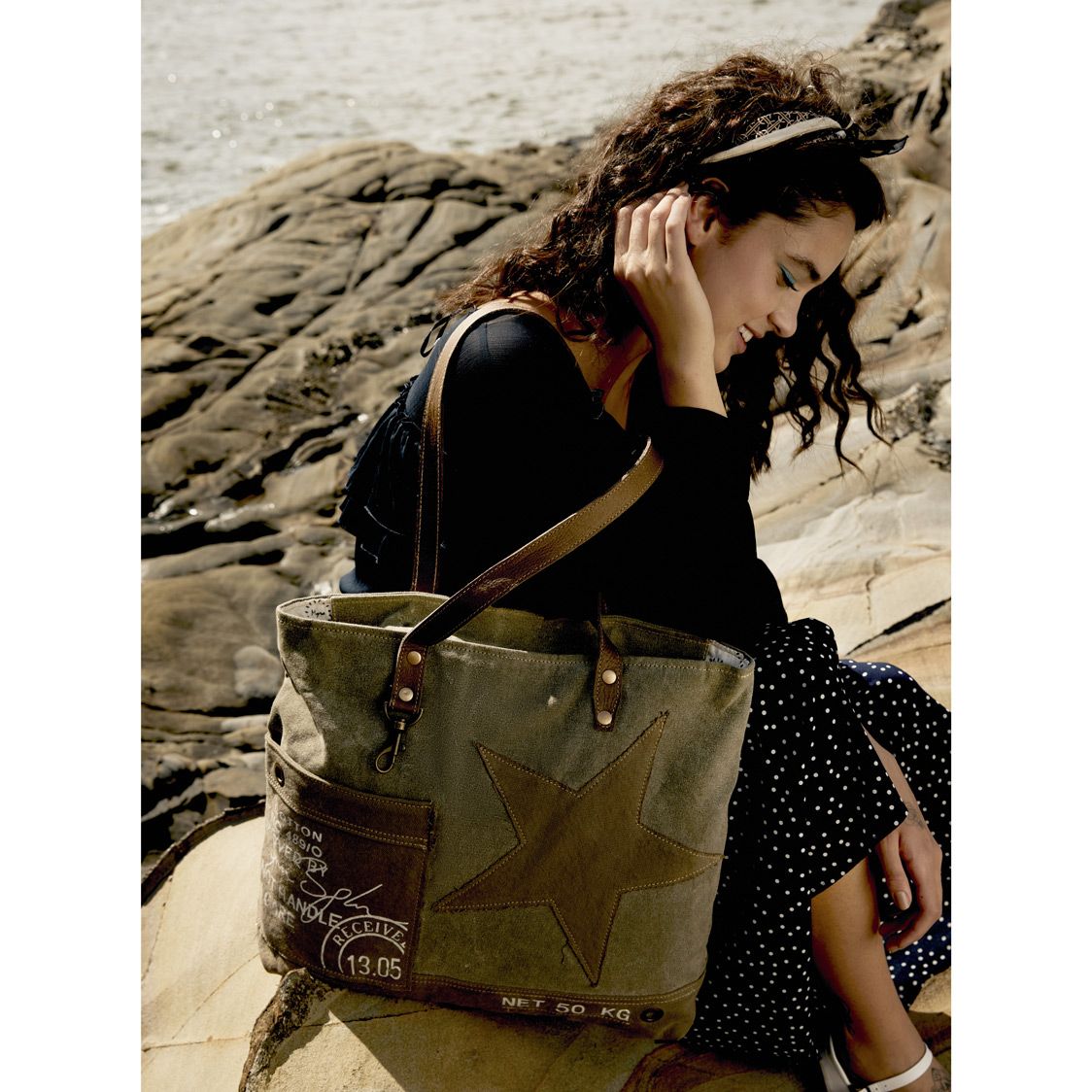 Stars And Smoke Tote Bag - MyraUSA