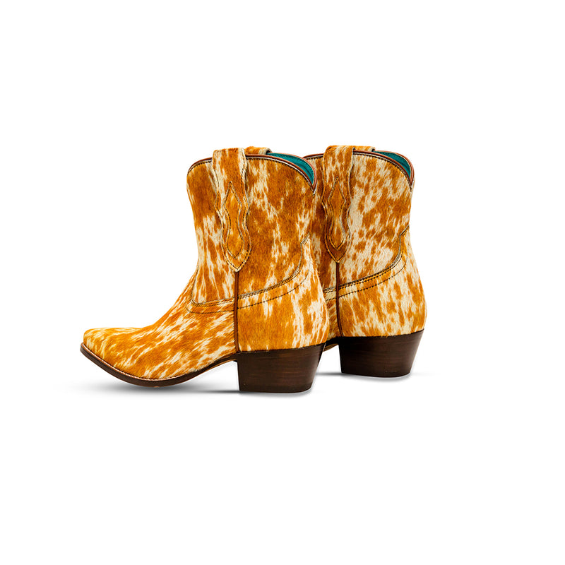 Cowdie Western Hairon Leather Booties